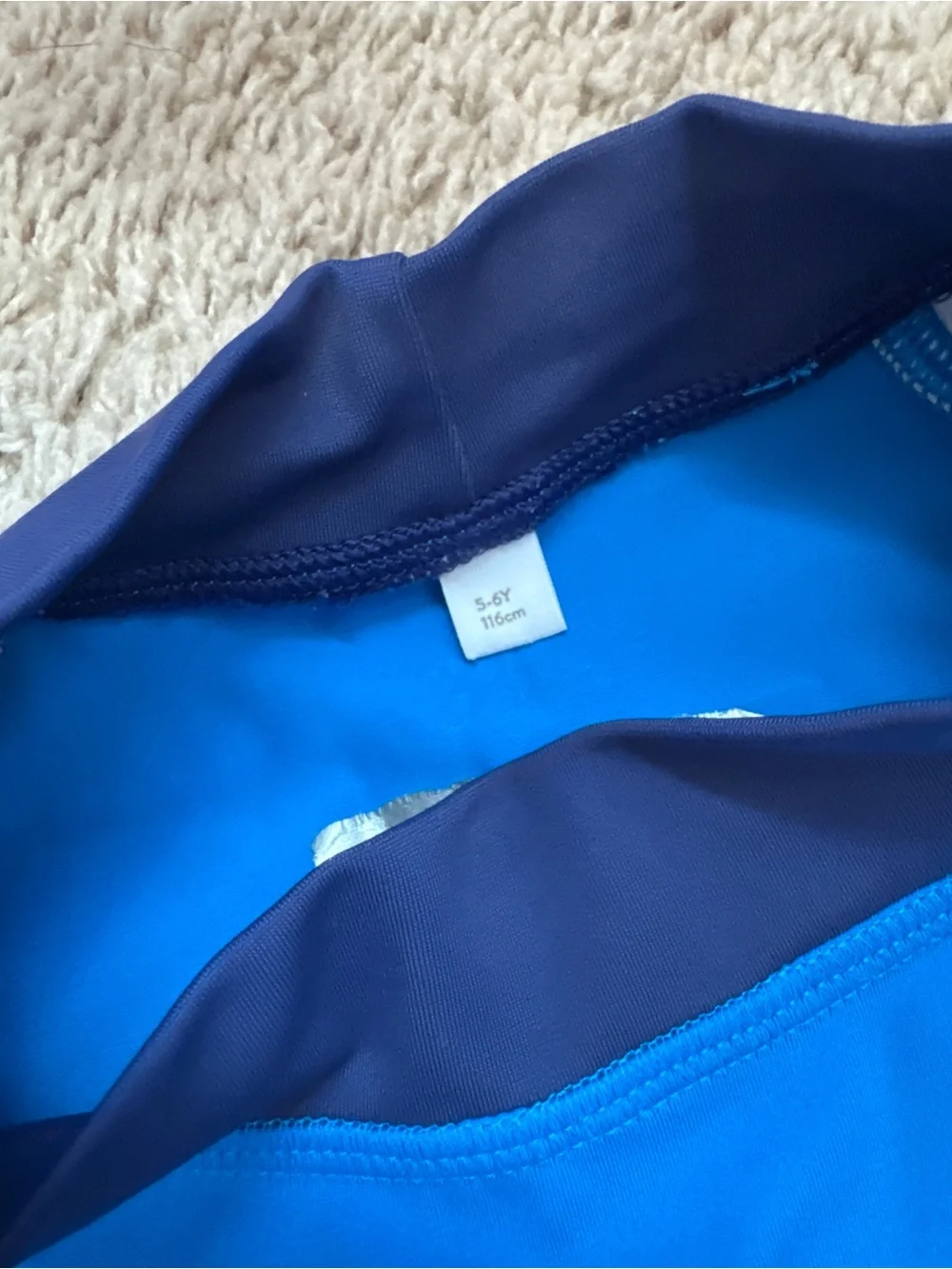 Mini Boden Kids Blue Rash Guard with Yellow Turtle Swim Shorts